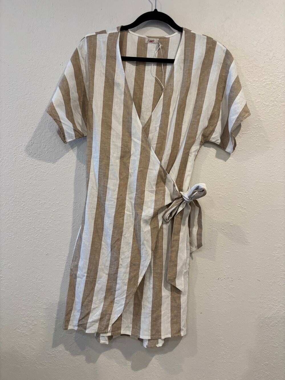 Faherty Linen Blend Wrap Dress Women’s Size XXS